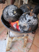 Roasting Breadfruit