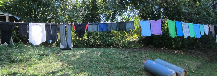 laundry to dry in JA - What Makes A Great Peace Corps Host Family